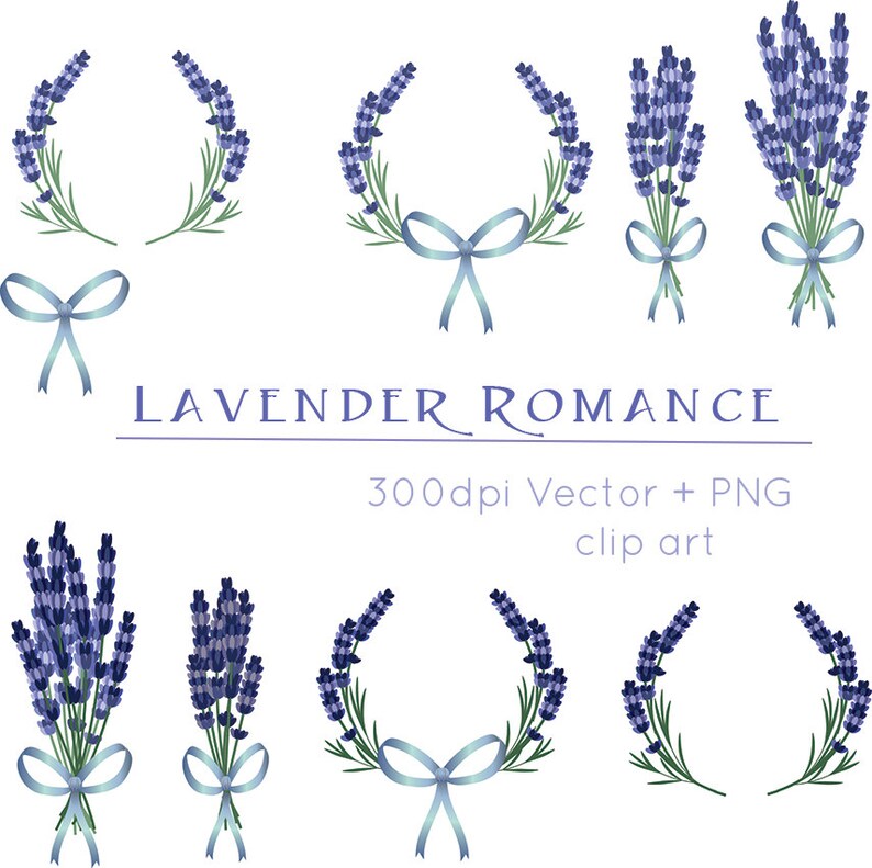 lavender romance clip art
