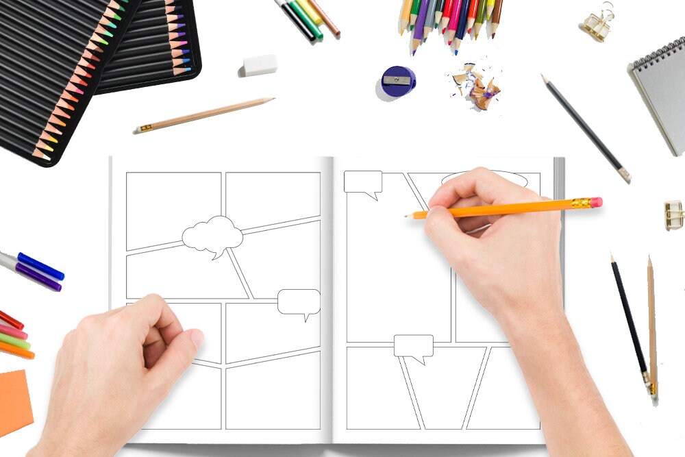 Blank Comic Book Template Blank Comic Strips Printable Comic Book ...