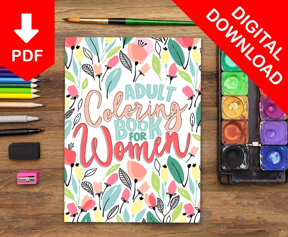 Adult Coloring Pages Adult Coloring Book Printable Coloring - Etsy