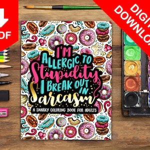 Adult Coloring Book Adult Coloring Pages Funny Quotes Coloring Pages Digital Coloring Pages For Adults Coloring Book for Adults Sarcastic