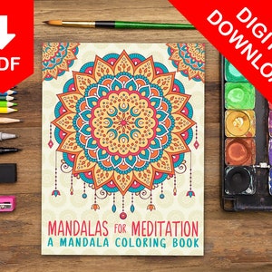 Mandala Coloring Pages Adult Coloring Book Adult Coloring Pages Printable Coloring Pages Printable Digital Coloring Book Mandalas Coloring