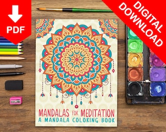 Mandala Coloring Pages Adult Coloring Book Adult Coloring Pages Printable Coloring Pages Printable Digital Coloring Book Mandalas Coloring