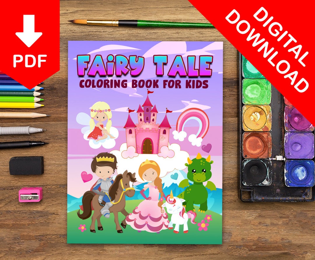 Fairy Tale Coloring Pages for Kids Coloring Book for Kids Animals