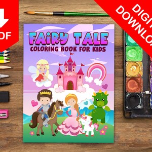 Fairy Tale Coloring Pages for Kids Coloring Book for Kids Animals Coloring Book Kids Printable Coloring Pages for Kids Coloring Pages