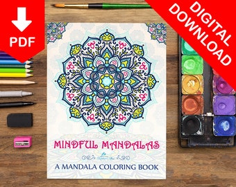 Mandala Coloring Pages Adult Coloring Book Adult Coloring Pages Printable Coloring Pages Printable Digital Coloring Book Mandalas Coloring