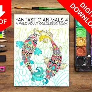 Adult Coloring Book, Adult Coloring Pages, Coloring Pages, Coloring Book, Adult Coloring Books, Animals