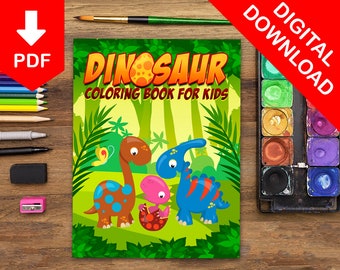 Dinosaur Animal Coloring Pages for Kids Coloring Book for Kids Animals Coloring Book Kids Printable Coloring Pages for Kids Coloring Pages