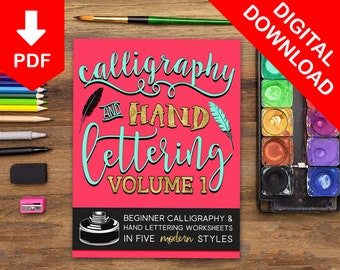 Calligraphy Practice Sheets Modern Calligraphy Practice Pad Lettering Practice Calligraphy Sheets Hand Lettering Worksheets