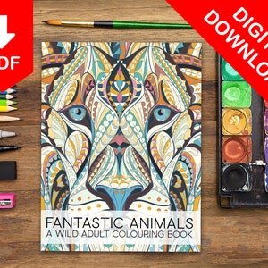 Adult Coloring Book, Adult Coloring Pages, Coloring Pages, Coloring Book, Adult Coloring Books, Animals