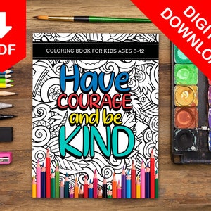 Coloring Pages for Kids Coloring Book for Kids Coloring Pages Digital Coloring Book Motivational Quotes Coloring Pages Printable Coloring