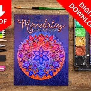 Mandala Coloring Pages Adult Coloring Book Adult Coloring Pages Printable Coloring Pages Printable Digital Coloring Book Mandalas Coloring