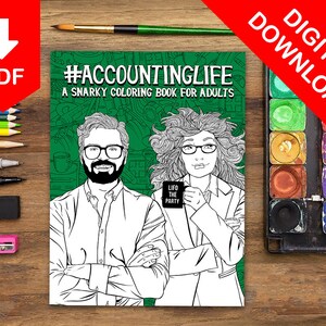 Adult Coloring Book, Adult Coloring Pages, Coloring Pages, Coloring Book, Adult Coloring Books, Accountant, Accounting, Accounting Student