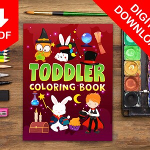 Toddler Coloring Book Coloring Sheets Toddler Coloring Book for Kids Coloring Pages for Kids Printable Coloring Book Preschool Activity Book