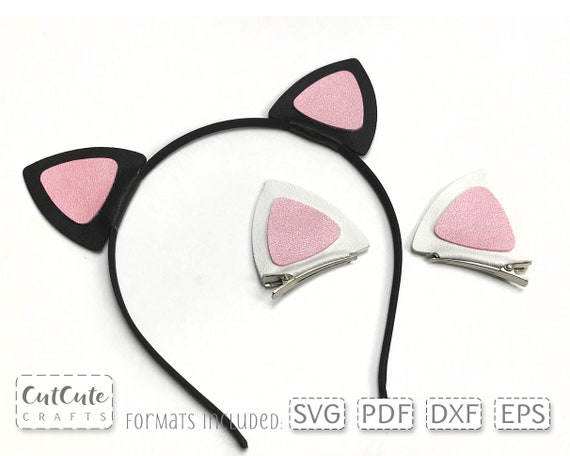 Kitty ear sale hair clips