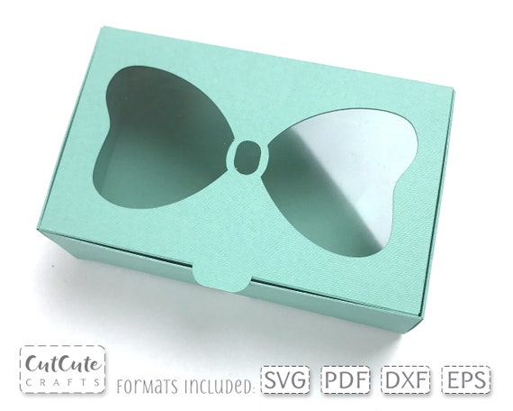 Download Bow Box Svg Window Box Svg Template Gift Box Svg Cricut Box Etsy