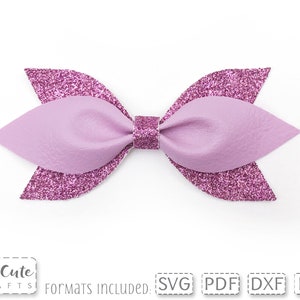 Pinch Bow SVG, Hair Bow template, Bow Tie SVG, PDF Felt Bow Pattern, svg cut file, Hairbow svg, Cricut Bow, Silhouette cut file