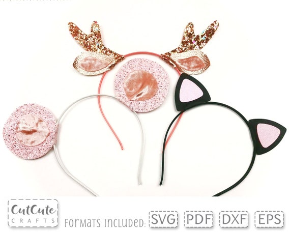 Animal Ears Headband Bundle SVG Templates for Cricut and - Etsy Canada Animal Ears Headband Bundle SVG Templates for Cricut and - Etsy Canada
