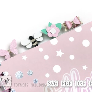 Nature Planner Paper Clip Charms SVG Templates for Cricut and Silhouette, Planner Accessories SVG templates PDF diy planner decorations