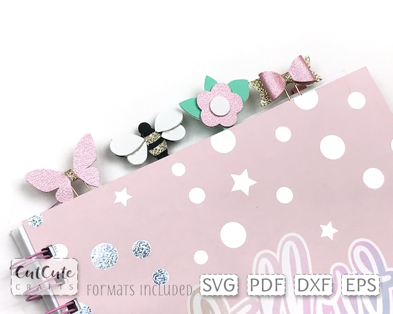 Nature Planner Paper Clip Charms SVG Templates: DIY Planner Decorations (PDF)