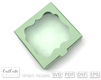 Fancy Frame Window Box SVG: Hair Bow Display Template (Digital Download)