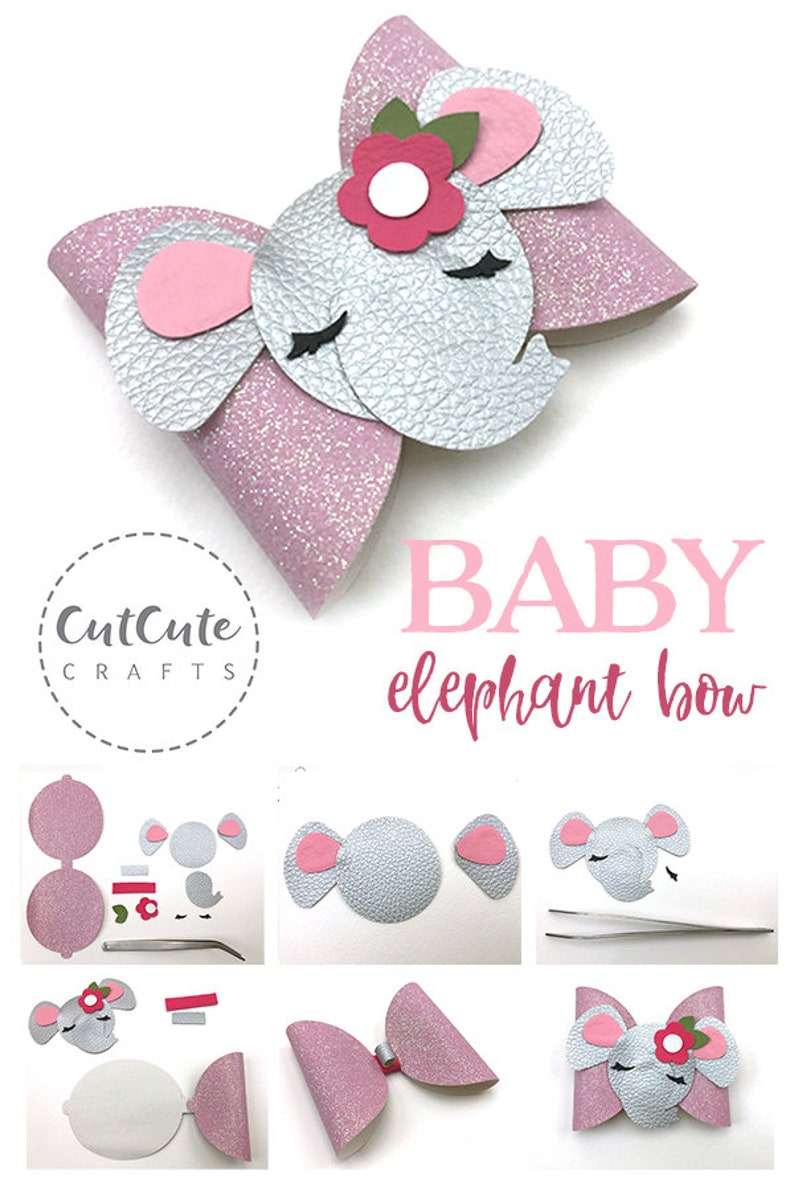 Free Free 206 Baby Elephant With Bow Svg SVG PNG EPS DXF File