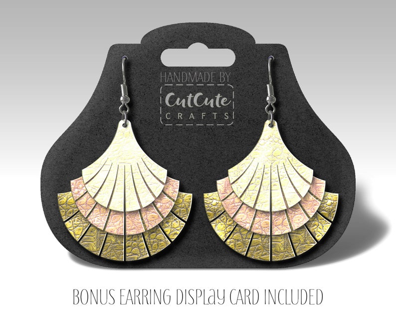 Download Leather Earring SVG Fringe stacked earring svg SVG cut ...