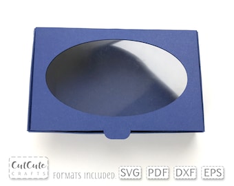 Hair Bow Box SVG Template: One-Piece Display Box (Digital Download)