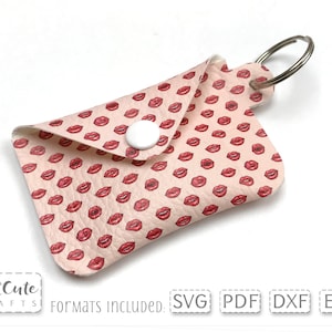 Envelope Mini Coin Purse SVG Template Faux Leather Keyring - Etsy