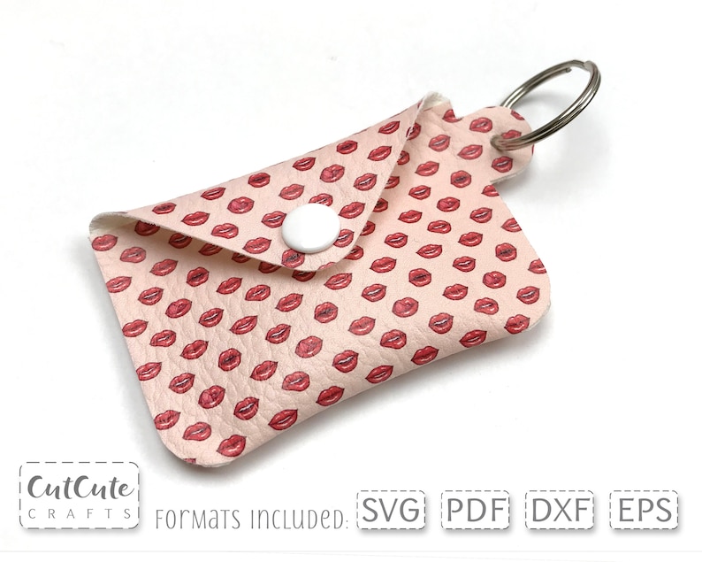 Envelope Mini Coin Purse SVG Template Faux Leather Keyring Etsy Australia