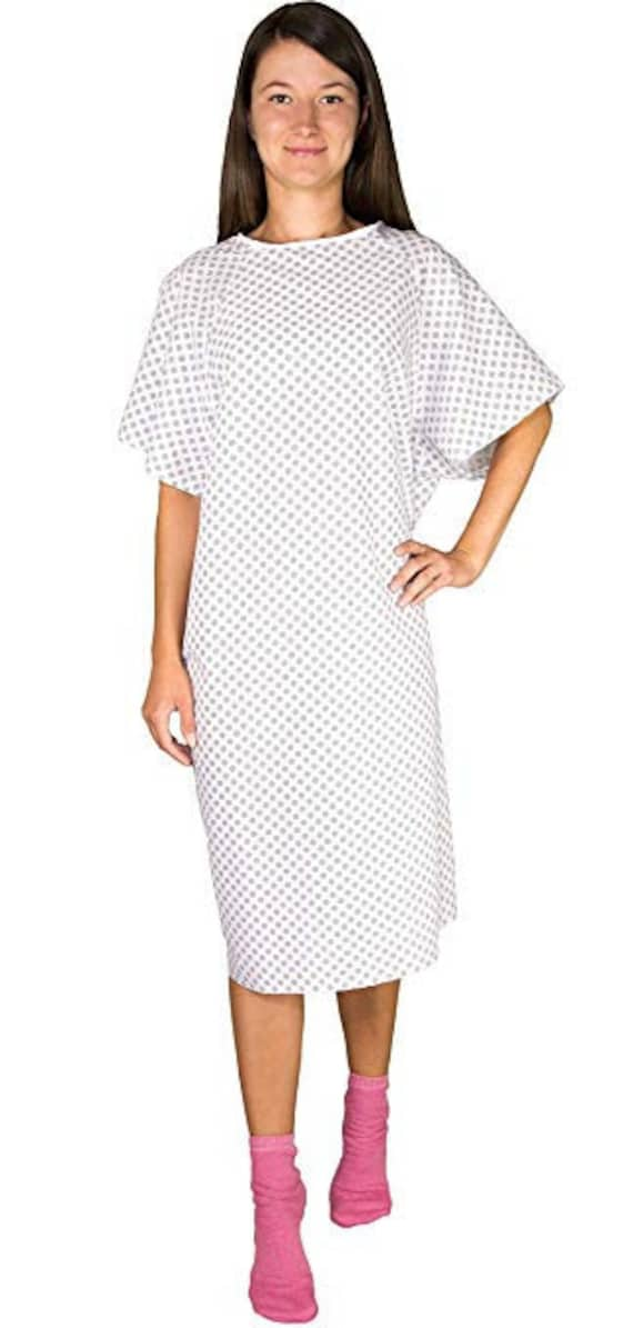 Silvert's Women Open Back Knit Hospital Gown, XL, Blue Butterfly -  Walmart.com