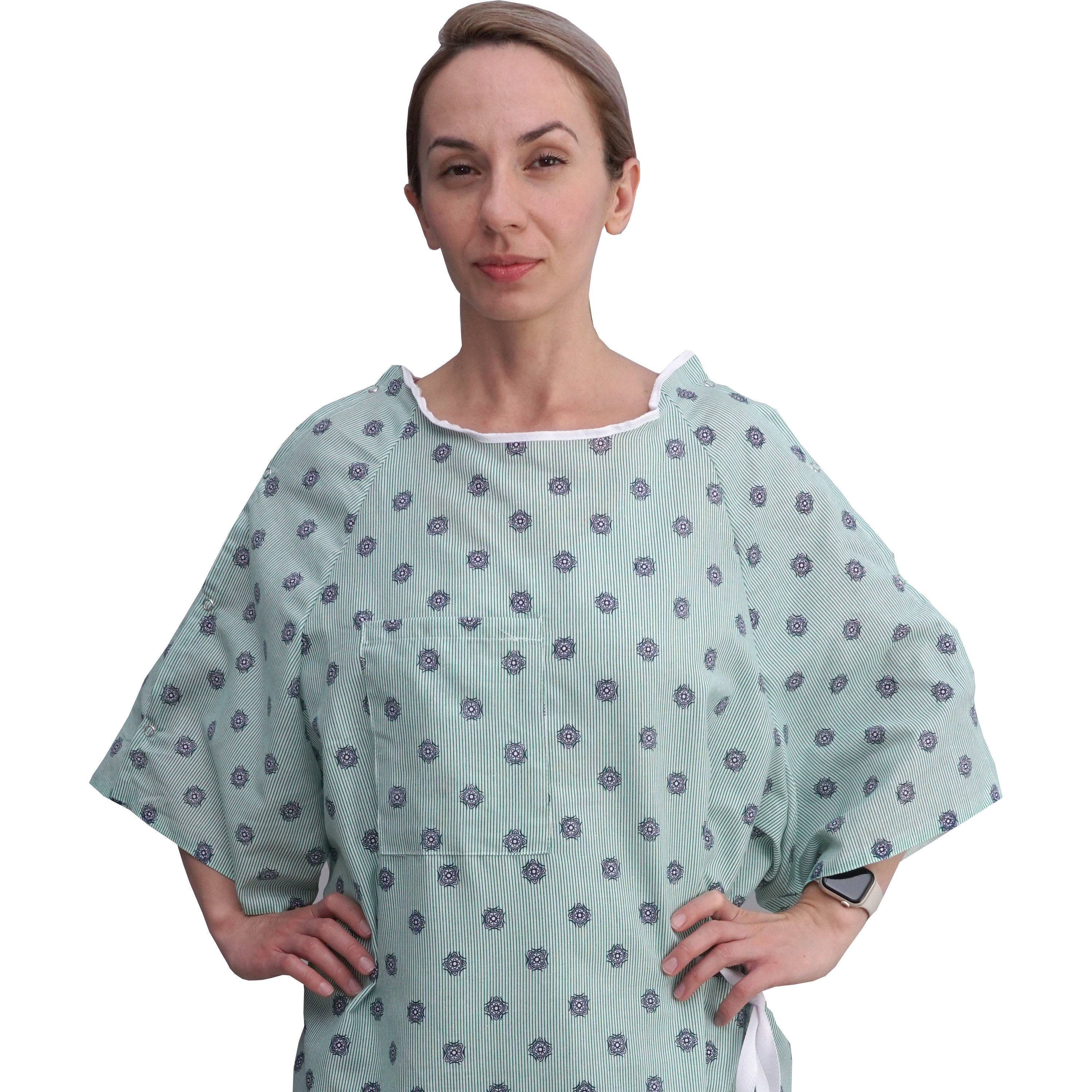 3 Pack Hospital Gown IV Snap Sleeves One Size Fits All Etsy