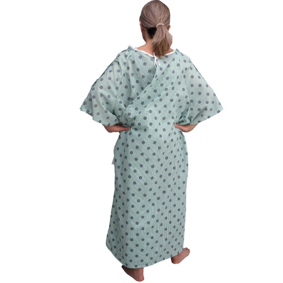 Buy Talvania Hospital Gown Unisex Patient Medical Gowns Back Ties Fits up  to XXL Online at desertcartPhilippines