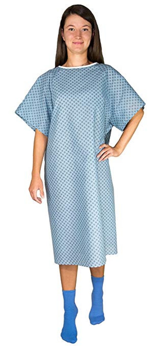 3 Pack Hospital Gown IV Snap Sleeves One Size Fits All small 2XL Tie Back  Imperial Print - Etsy