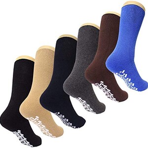  Calcetines para caminar por la casa, calcetines suaves súper  cálidos, calcetines unisex forrados para el hogar, calcetines de invierno  para el suelo, Gris-oscuro : Ropa, Zapatos y Joyería