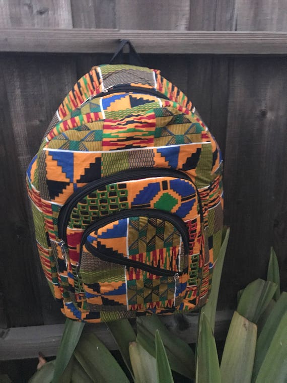 Bright Assorted Kente Cloth Backpacks - Etsy display picture 2