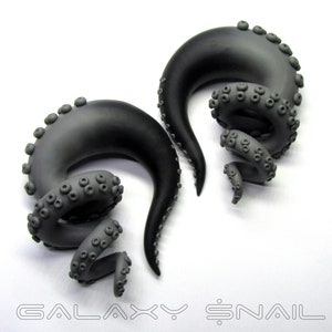 The Dark  Pastel Goth Tentacle Gauges, earrings, plugs, fake gauges 8g, 6g , 2g, 0g, 00g, 3/8&quot;, 1/2&quot;, 9/16&quot;, 5/8&quot;, 3/4&quot;,7/8&quot;, 1&quot;