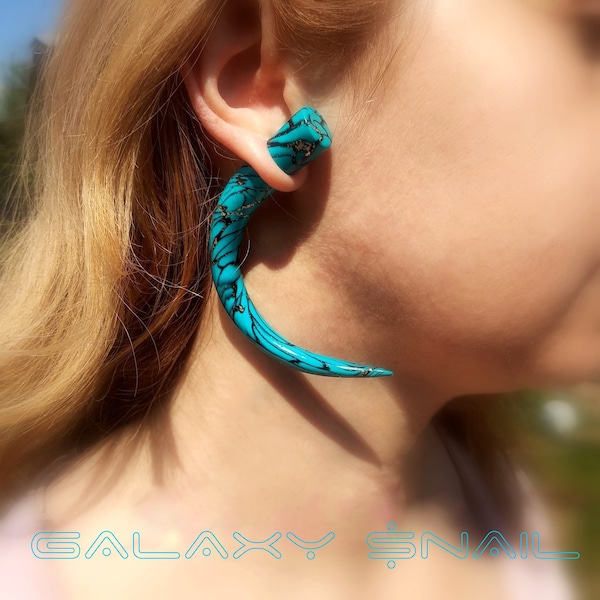 Earrings The Turquoise Fake ear gauge / Faux gauge/Gauge earrings 8g, 6g ,4g, 2g, 0g, 00g, 3/8", 7/16, 1/2", 9/16", 5/8", 3/4", 7/8", 1"