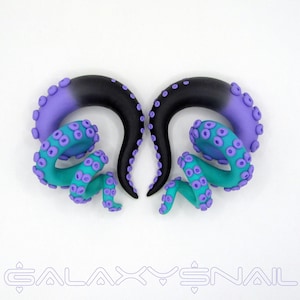 Die Pastel Goth Tentakel Skalen 9/16&quot;(14 mm) Witchy Magical Schals, Gothic Kostüm Zubehör