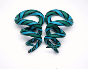 Gauges 0G (8 mm)  Earrings Fake Gauges The Teal Mermaid