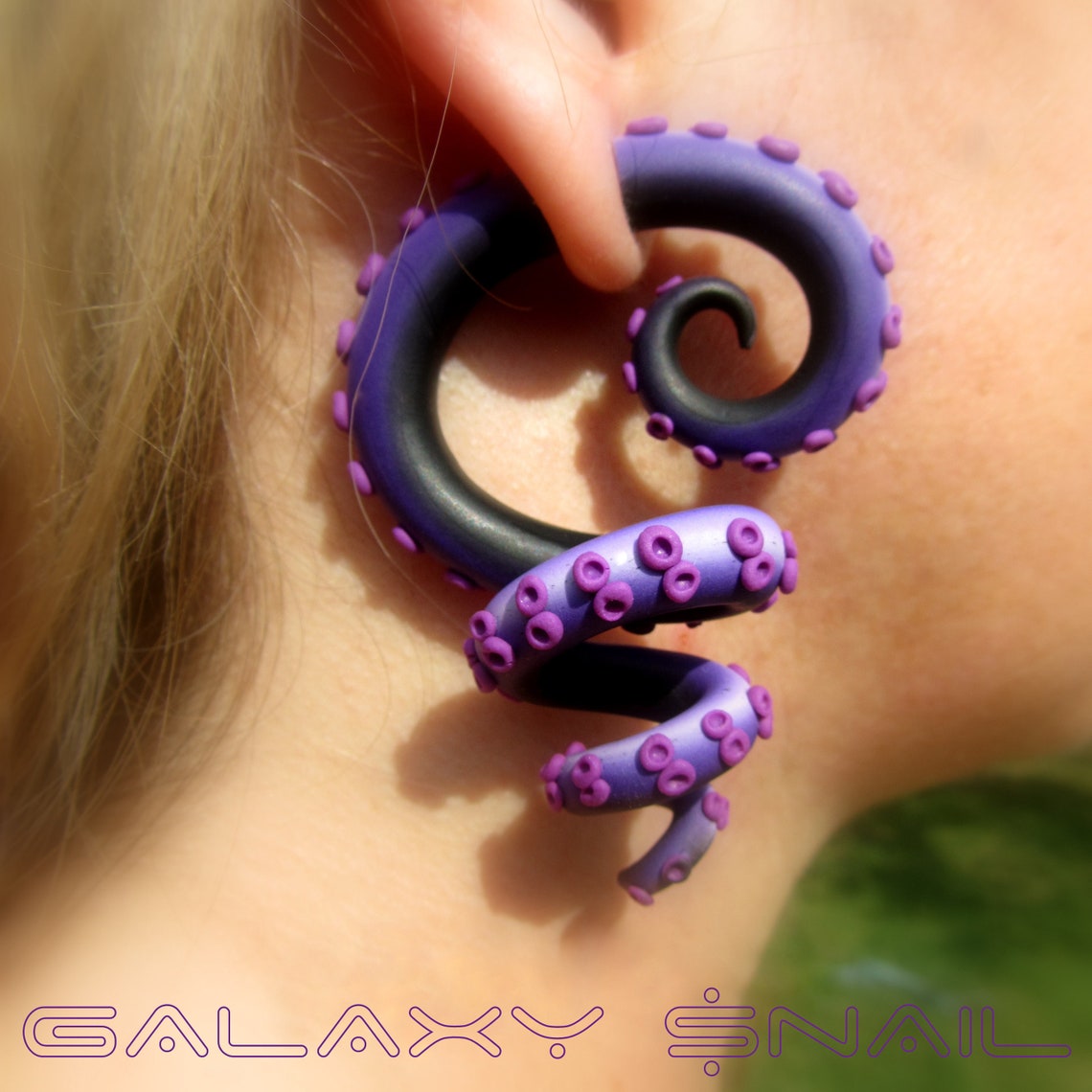 The Ursula Pastel Tentacle Gauges Earrings Plugs Fake Etsy