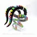 The Dark Rainbow Pastel Goth Tentacle Gauges, earrings, plugs, fake gauges 8g, 6g , 2g, 0g, 00g, 3/8 
