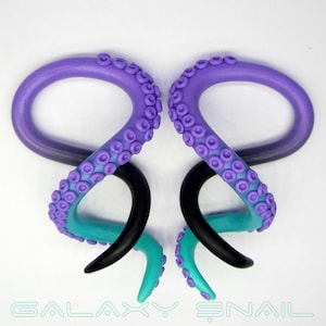 The Cthulhu Pastel Goth Tentacle Gauges, earrings, plugs, fake gauges 8g, 6g , 2g, 0g, 00g, 3/8&quot;, 1/2&quot;, 9/16&quot;, 5/8&quot;, 3/4&quot;,7/8&quot;, 1&quot;