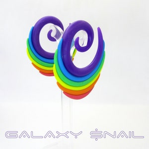 Meters 2G (6,5 mm) oorbellen The Rainbow nep-meters nepstekkers