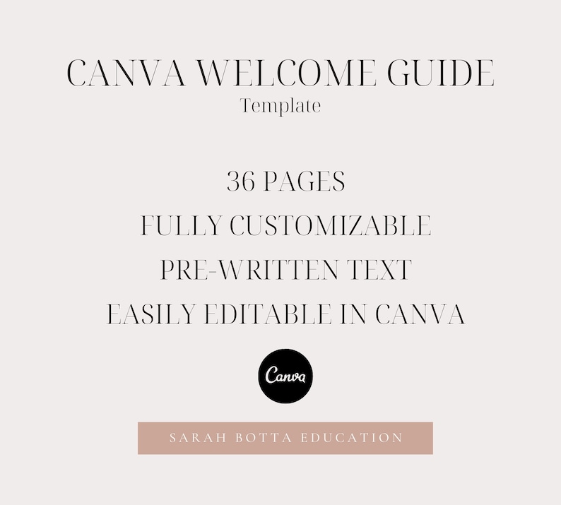 Welcome Guide Template Bridal Guide Canva Template Wedding image 2