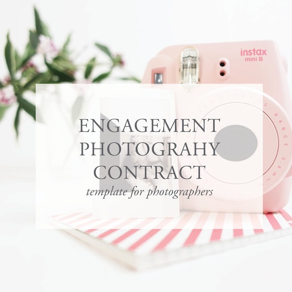 Engagement Photography Contract Templates For Photographers Legal Forms For Photographers Photography Templates Photography Contract - 