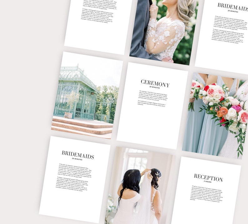 Wedding Photography Timeline, Photography Timeline, Wedding Day Timeline, Photography Templates, Client Experience, Sample Timeline image 2