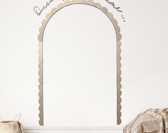 Big Bundle Wooden Arch, Scalloped wall moulding wood, Modern Wall Molding, Once Upon A Time