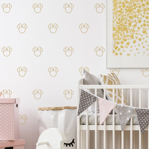 Minnie Mouse Wall Decals Etsy Canada