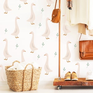 Geese Wall Decal Boho Nursery Wall Decal Stickers Boho Nursery Decor Neutral Girl Decal Kids room decal Gift For Her Animal Sticker Boy Room