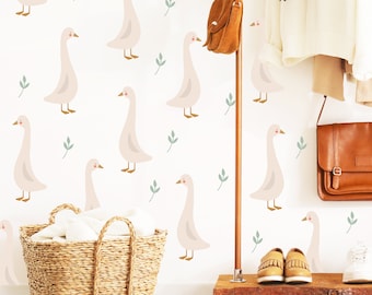 Geese Wall Decal Boho Nursery Wall Decal Stickers Boho Nursery Decor Neutral Girl Decal Kids room decal Gift For Her Animal Sticker Boy Room